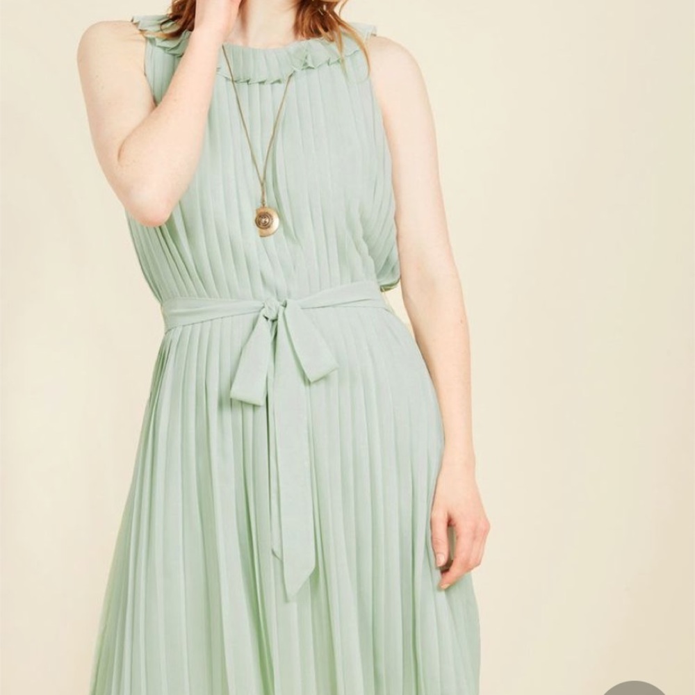 ModCloth Mint Cocktail Retro Dress